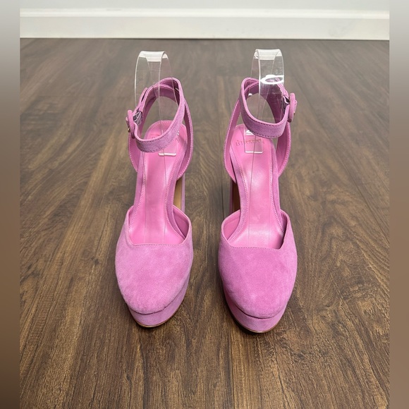 Alexandre Birman Vita Suede Ankle-Strap Platform Pumps - Picture 5 of 11